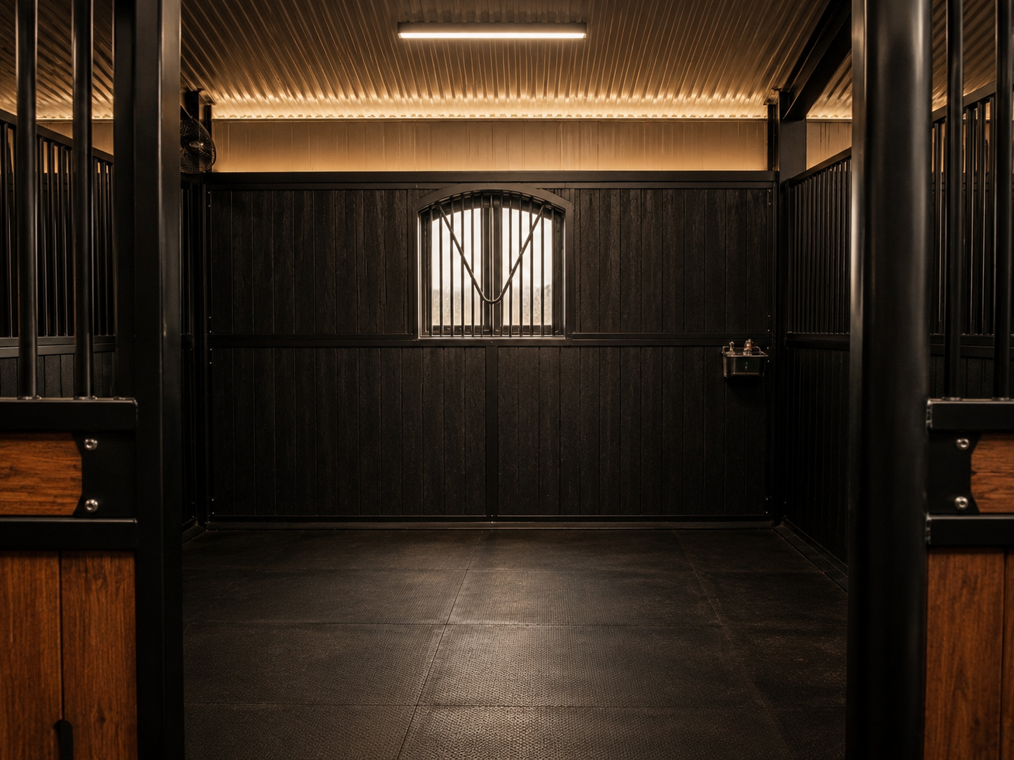Approved cinematic interpretation of a Merricks North stable interior